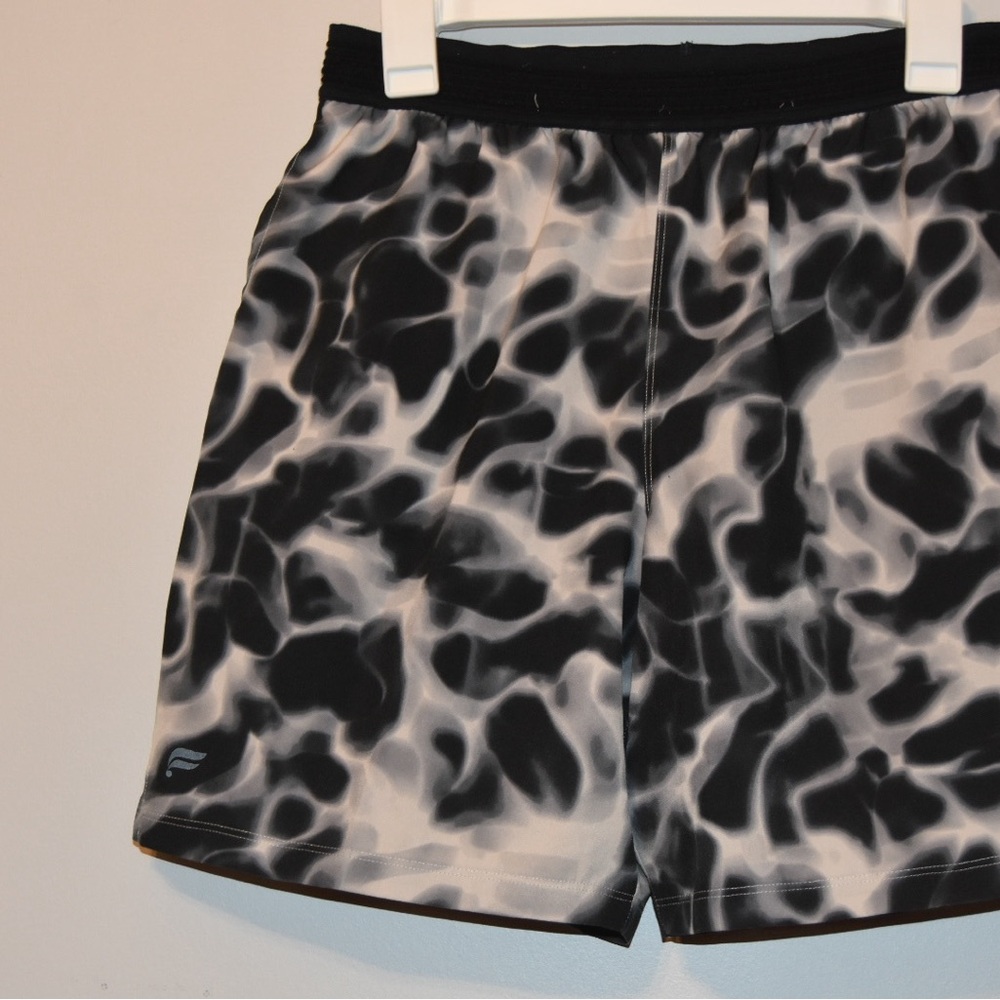 Fabletics Black and White Athletic Shorts